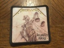 Metallica and Justice for All Sublimated Patch 3”x3” Album Cover Rock Metal picture