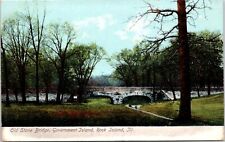 Rock Island~Government Island~Crystal Lake Bridge to Nowhere*~Now in Ruins~c1905 picture