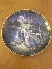 Bradford Exchange Moonbeam Trails collector plate with holder picture