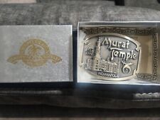 Vintage 1994 Murat Temple Shriners Indianapolis Belt Buckle 