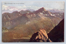 Vintage postcard Italian Alps Col du Géant snowy peaks picture