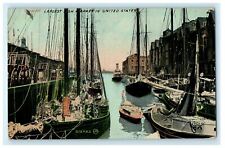 T/Wharf Largest Fish Market In United States Boston Massachusetts MA Postcard picture
