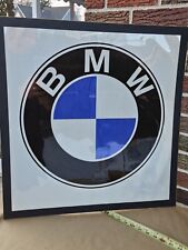 Vintage BMW Dealer Sign Mounted Transparency 24 1/4