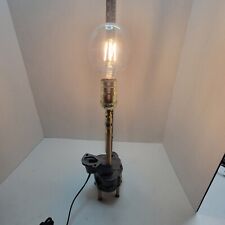 REPURPOSED LAMP made from a GM oil pump and pickup with a Cool Bulb. picture