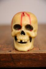 Vintage 1950's Gurley Halloween Bleeding Skull Candle Creepy Spooky Horror prop picture