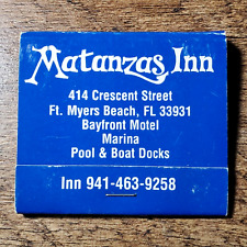 Matanzas Inn Fort Myers Beach Florida Matchbook Unused picture