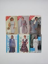 See & Sew Butterick 90s Sewing Patterns CUT & UNCUT Mixed Lot Womens Clothing picture