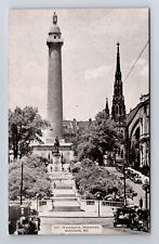Baltimore MD-Maryland, Washington Monument, Antique, Vintage Postcard picture