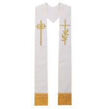 Clergy Dove Cross Stole Religion Priest Embroidery Wedding  Stole picture