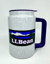 Vintage LL Bean Plastic Travel Coffee Mug Cup w/ Lid Purple Whirley Made in USA picture