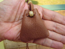 Deerskin Leather Medicine Bag, Native American Style Necklace Pouch,  2