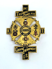 1889 Washington, D.C.  Knights Templar KT Grand Encampment Medal Pin picture