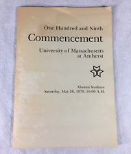 University of Massachusetts Amherst May 26 1979 Commencement 109th picture