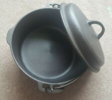 Vintage Wagner Ware #8 Cast Iron Dutch Oven w/Griswold Dome Lid 1280A picture