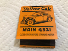 Vintage Matchbook Yellow Cab 1-B picture