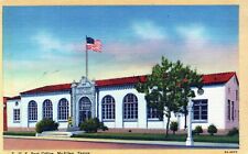 U.S. Post Office McAllen Texas Posted Vintage Linen Post Card picture