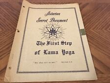 The First Step of Lama Yoga..Astarian Secret Document picture