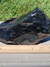 Large Silver Sheen Obsidian Rough for slabbing, or knapping 4.20 Pounds picture