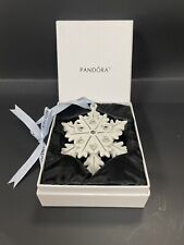 Pandora 2015 Limited Edition Christmas Holiday Ornament Porcelain Snowflake picture