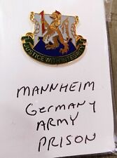 U.S. Army Mannheim Germany Prison insignia crest Coleman Barracks picture