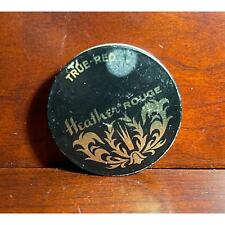 Vintage Heather Rouge by Whitehall Peach Rose with Original Applicator Black Tin picture