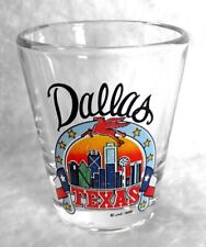Vin 1988 Shot Glass Mobil Oil Co Red Pegasus from Dallas Shooter 2-3/8