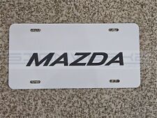 Mazda New Black Metal Plate novelty vanity White plate picture