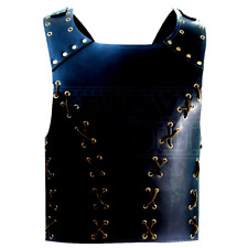 Weekend Sale Medieval Viking Black Leather Breastplate Armor Larp Cosplay Costum picture