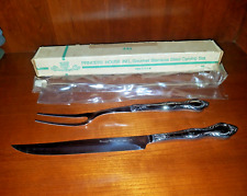 Princess House Carving Knife/Fork Set with Sleeves and Box picture