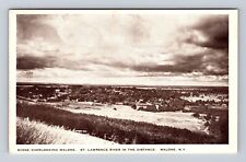 Malone NY-New York, Scene Overlooking Malone St Lawrence River Vintage Postcard picture