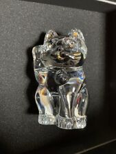 Baccarat Maneki Neko Lucky Fortune Beckoning Cat Crear Crystal picture