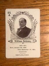 Vintage 1905 Rare William McKinley “In The White House” Game Card #21A - Ex picture