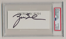 President George W. Bush Signed Autograph Cut PSA/DNA Authentic Slabbed picture