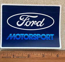 Ford Motorsport Original Vintage Racing Decal/Sticker Rare Blue 3