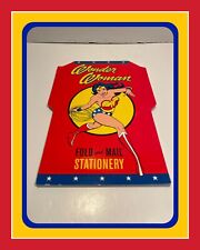 Vintage Wonder Woman Fold and Mail Stationery 2002 Brand New picture