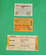 1971 VINTAGE DISNEYLAND GREAT MOMENTS WITH MR LINCOLN CHILD TICKET + A COUPON picture