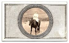 Antique Early 1900s- Young Lady On Horse - Real Photo Postcard (UnPosted) *RPPC* picture