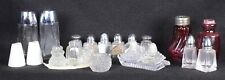 (8+) Vintage MIXED LOT Individual & Table SALT & PEPPER SHAKERS to .5