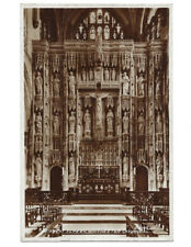 c.1940s The Great Screen Winchester Cathedral RPPC Real Photo Postcard UNPOSTED picture