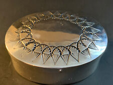 Vintage Native American Handmade Sterling SIlver Trinket Pill Box picture