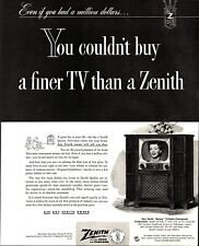1952 Zenith: 1953 Zenith Quality TV Vintage Print Ad e3 picture