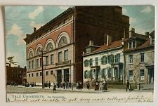 1905 CT Postcard Yale University New Haven The Gymnasium exterior street scene picture