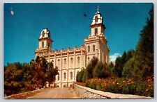 Postcard UT Utah Manti Temple Chrome UNP A19 picture