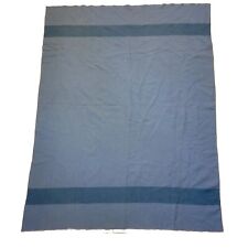 Hudson's Bay Wool Blanket 3.5 Point Blue 76x60 picture