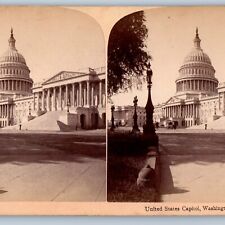 c1890s Washington DC United States Capitol Stereoview Real Photo NICE V29 picture
