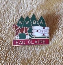 WWBA 1991 Eau Claire Bowling Lapel Pin picture