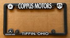 Vintage Coppus Motors Tiffin Ohio License Plate Frame Buick Ram Mercedes Benz picture