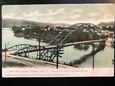 Vintage Postcard 1901-1907 New Arch Bridge Bellows Falls Vermont picture