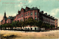 St. Elizabeth Hospital Lafayette IN Indiana Divided Postcard c1910 picture