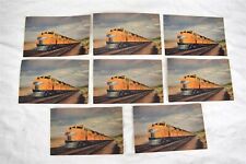 Union Pacific Railroad Post Card Streamliner City Los Angeles Lot of 8 picture